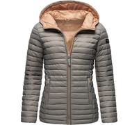 MARIKOO Veste mi-saison 'Asraa' gris fumé / orange pastel, Taille S