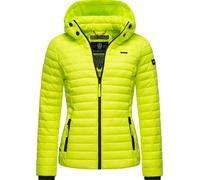 MARIKOO Veste mi-saison 'Samtpfote' vert fluo / noir, Taille XS
