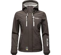 MARIKOO Veste softshell mi-saison avec capuche pour femme Taille XS à 3XL, anthrazit, XL