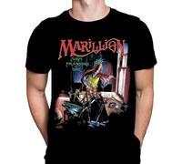 Marillion Script for A Jesters Tear Mens T-Shirt, Rock Merch for Men, Black Cotton Graphic Tee Shirt Hemden(3X-Large)