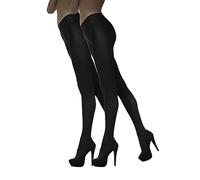 Marilyn Collant opaques avec pointe de 9 cm, lot de 1 ou 2 collants, 100 Deniers - noir - (M/L) - 2 Paar