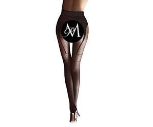 MARILYN H11 Collants, Le Noir, M-L Women's