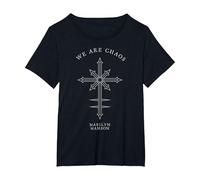 Marilyn Manson Chaos Cross T-Shirt, Femme Grandes Tailles, Noir, 2X