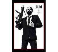 Marilyn Manson Empire Merchandising Poster en tissu Motif mitrailleuse