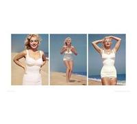 Marilyn Monroe - Beach - Triptych - Art Print - 50x100cm - AFFICHE G