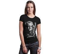 Marilyn Monroe Hollywood Pose Girly T-shirt, Noir , M