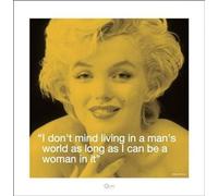 Marilyn Monroe (i.Quote - Man's World 40 x 40 cm Toile Imprimée