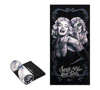 Marilyn Monroe JPI Serviette de Plage - Smile Now - surdimensionnée 147,3 x 71,1 cm - pour Piscine, Bain, Yoga, Gym, Voyage, Camping, Chariot de Plage et chaises de Plage