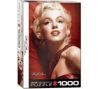 Marilyn Monroe Satin Rouge Par Slam Shaw Puzzle 1000 Pièces 68cm X 48cm