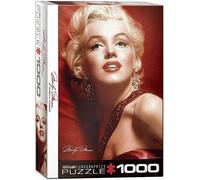 Marilyn Monroe Satin Rouge Par Slam Shaw Puzzle 1000 Pièces 68cm X 48cm