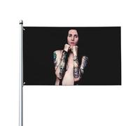 Marilyn Music Manson Bannière à suspendre pour extérieur intérieur jardin automne dortoir 0,9 x 1,5 m