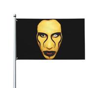 Marilyn Music Manson Bannière à suspendre pour extérieur intérieur jardin automne dortoir 0,9 x 1,5 m