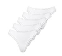 MARILYN Poupée Infinity String en Coton avec Ourlet en Dentelle Blanc - L - Lot de 3