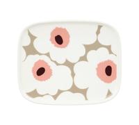 Marimekko Assiette Unikko 12x15 cm White-clay-powder-dark wine