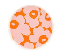 Marimekko Assiette Unikko Ø20 cm White-pink-orange