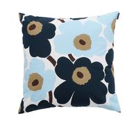 Marimekko Housse de coussin Pieni Unikko 50x50 cm White-blueberry-cold blue-dark brown