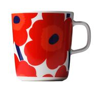 Marimekko Mug à thé Unikko 4 dl Rouge-Blanc