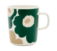 Marimekko Mug Unikko 25 cl White-dark green-beige-light sand