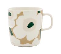 Marimekko Mug Unikko 40 cl White-beige-light sand-dark green