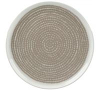 Marimekko Oiva/Siirtolapuutarha Plate Diam 13,5 cm - Blanc, beige
