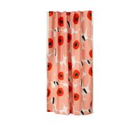 Marimekko Rideau de douche Unikko Offwhite-coral-red-charcoal