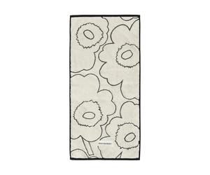 Marimekko Serviette Piirto Unikko 50x100 cm Ivory-black