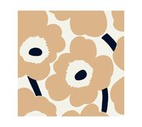 Marimekko Serviettes Unikko 33x33 cm. Lot de 21 Sand-brown