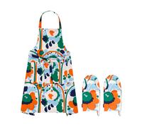 Marimekko Set de textiles Karuselli 3 pièces White-orange-blue-emerald