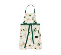 Marimekko Tablier Pieni Unikko Sand-white-hay-emerald