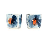 Marimekko Tasse lot de 2 Valssi White-blue-orange. 20 cl