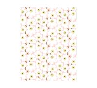 Marimekko Toile cirée Pieni Unikko Pink-natural white-sand
