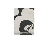 MARIMEKKO Unikko Essuie-Mains en Coton éponge (Anthracite) - Serviettes à Motif Floral - 71,1 x 50,8 cm