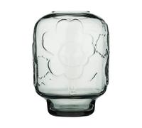 Marimekko Vase en verre Unikko Misty grey. 18 cm
