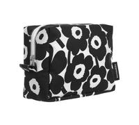 MARIMEKKO Vilja Mini Trousse à Maquillage Unikko en Coton éponge Motif Floral Rouge 22,9 x 10,2 x 17,8 cm, Blanc, Large Cosmetic Bag, Trousse de Maquillage