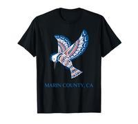 Marin Marin County Kingfisher Bird California T-Shirt