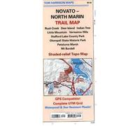 Marin, Nord et Novato, California Trails Map | Tom Harrison Maps