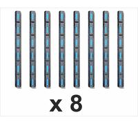 Marina Black 8 Set avec 8 pièces - Pare-battage de ponton, pare-battage de bateau pour protéger les bateaux à moteur, les bateaux, les jet-skis, les yachts 98x8x6cm SUPERHIT DE LA SAISON 2024