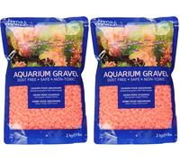 Marina Décoration Gravier pour Aquariophilie Orange 2 kg (Lot de 2)