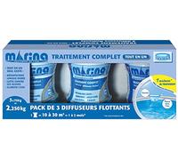Lot de 3 - Traitement multi-actions au chlore en diffuseur flottant pour 10 à 30 m³ -