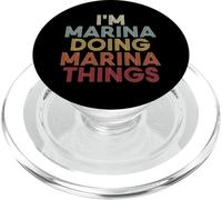 Marina Name Marina Personalized Name First Given PopSockets PopGrip pour MagSafe