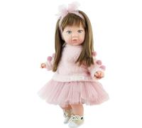 Marina & Pau Poupée avec corps souple - 40 à 45 cm - En tissu doux - Pour enfants - Avec vêtements (Vicky - 45 cm)