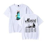 Marina Princess of Power Tour Merch T-shirt unisexe décontracté col rond à manches courtes, blanc, 4XL