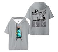Marina Princess of Power Tour Merch T-shirts à capuche unisexe à manches courtes Vêtements décontractés, gris, 10XL