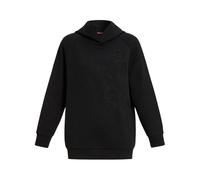 Marina Rinaldi, Femme, Sweatshirts et sweats à capuche, Noir, Taille: 40 FR Robe Élégante Felino Capuche Broderie