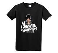 Marina The Diamonds Pop Art Final T-Shirt Graphic Tee Printed Top Mens Black Shirt XL