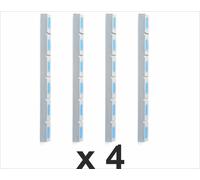 Marina White 8 Set avec 4 pièces - Pare-battage de ponton, pare-battage de bateau pour protéger les bateaux à moteur, les bateaux, les jet-skis, les yachts 98x8x6cm SUPERHIT DE LA SAISON 2024