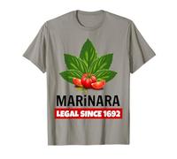 Marinara Legal Since 1692 Basilic and Tomates Fun Italy Humour T-Shirt