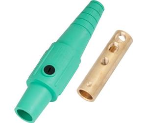 Marinco CLS40FB-E CLS Caméra de type série 16 en ligne Connecteur simple broche 400 Amp, 600 Volt, 2/0-4/0 AWG, Femelle - Vert (E)