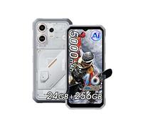 OSCAL MARINE 3 Téléphone Portable Incassable 6.56"" Android 16 24Go+256Go 5000mAh Android smartphone 4G,NFC,Dual SIM - Blanc