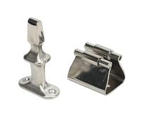 Marine 316 Stainless Steel Door Stop Retaining Catch and Holder for Boat, RVHeavy Duty Marine Grade Stainless Steel Door Stopper Catch and Holder Ensures Stability Noise Reduction